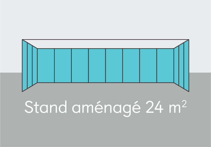 Stand aménagé de 24 m²