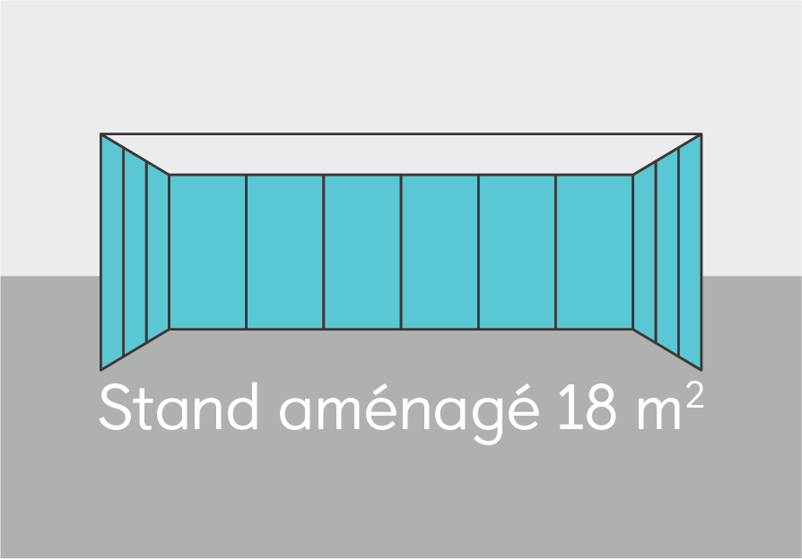 Stand aménagé de 18 m²